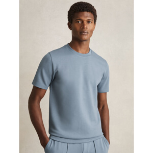 REISS BRADLEY Interlock Jersey Crew Neck T Shirt